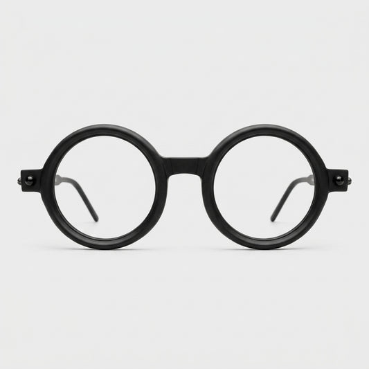 KUBORAUM Sculptural Matte Round Sunglasses