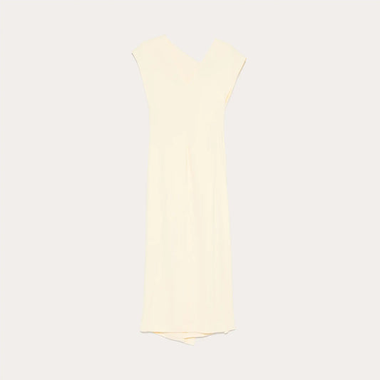 EGGNOG PANEL LONG DRESS