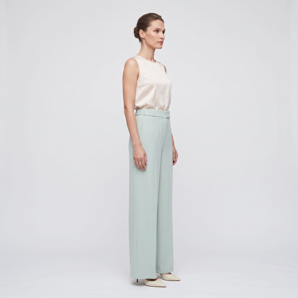 NATAN Mint Green Wide-Leg Trousers - view 4