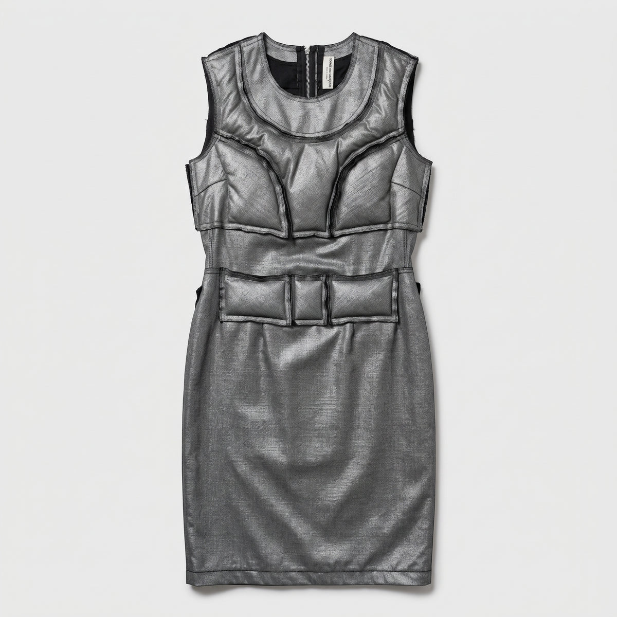 COMME DES GARCONS Avant-Garde Metallic Padded Dress