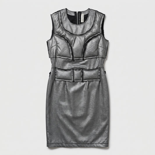 COMME DES GARCONS Avant-Garde Metallic Padded Dress