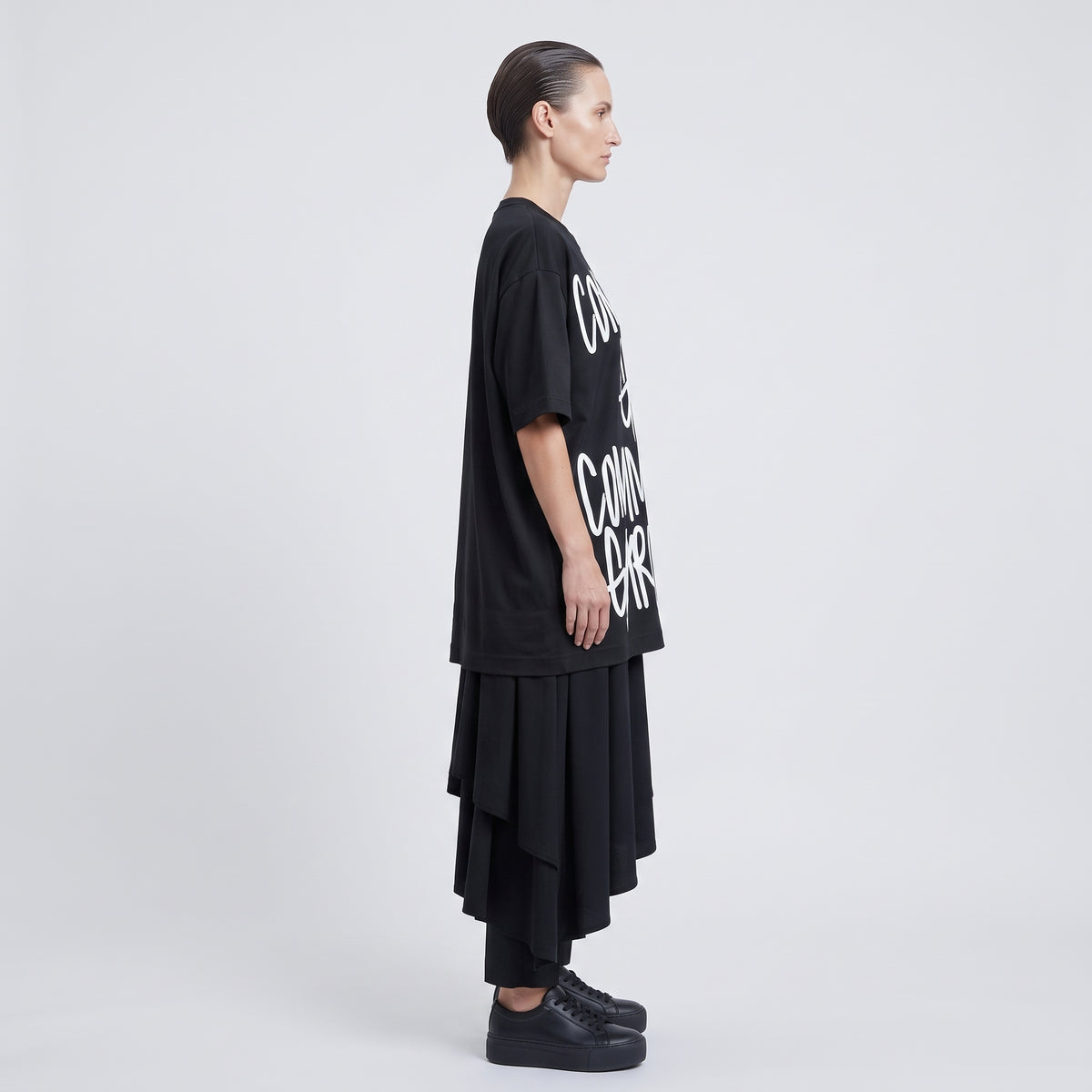 COMME DES GARCONS Graffiti Logo Cotton Tee - view 5