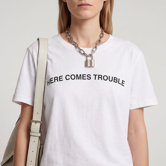 Here Comes Trouble Cotton Tee