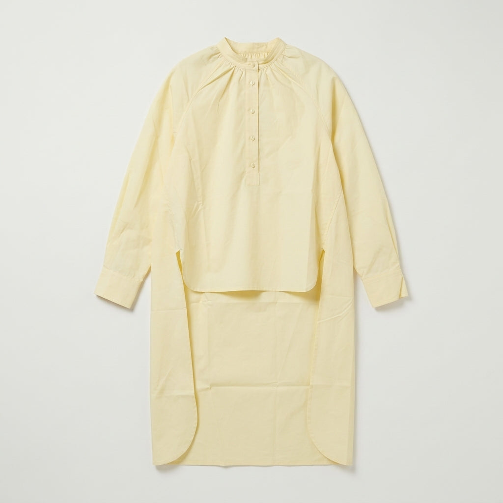 PLAN C Asymmetric High Low Shirt Dress