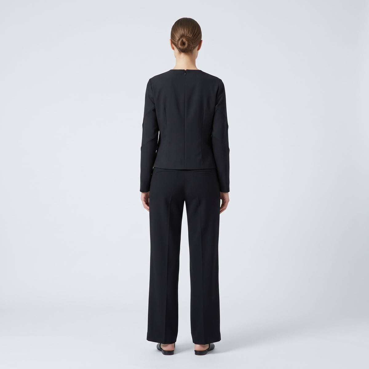 ALBERTA FERRETTI Elegant Pleated Black Top - view 5