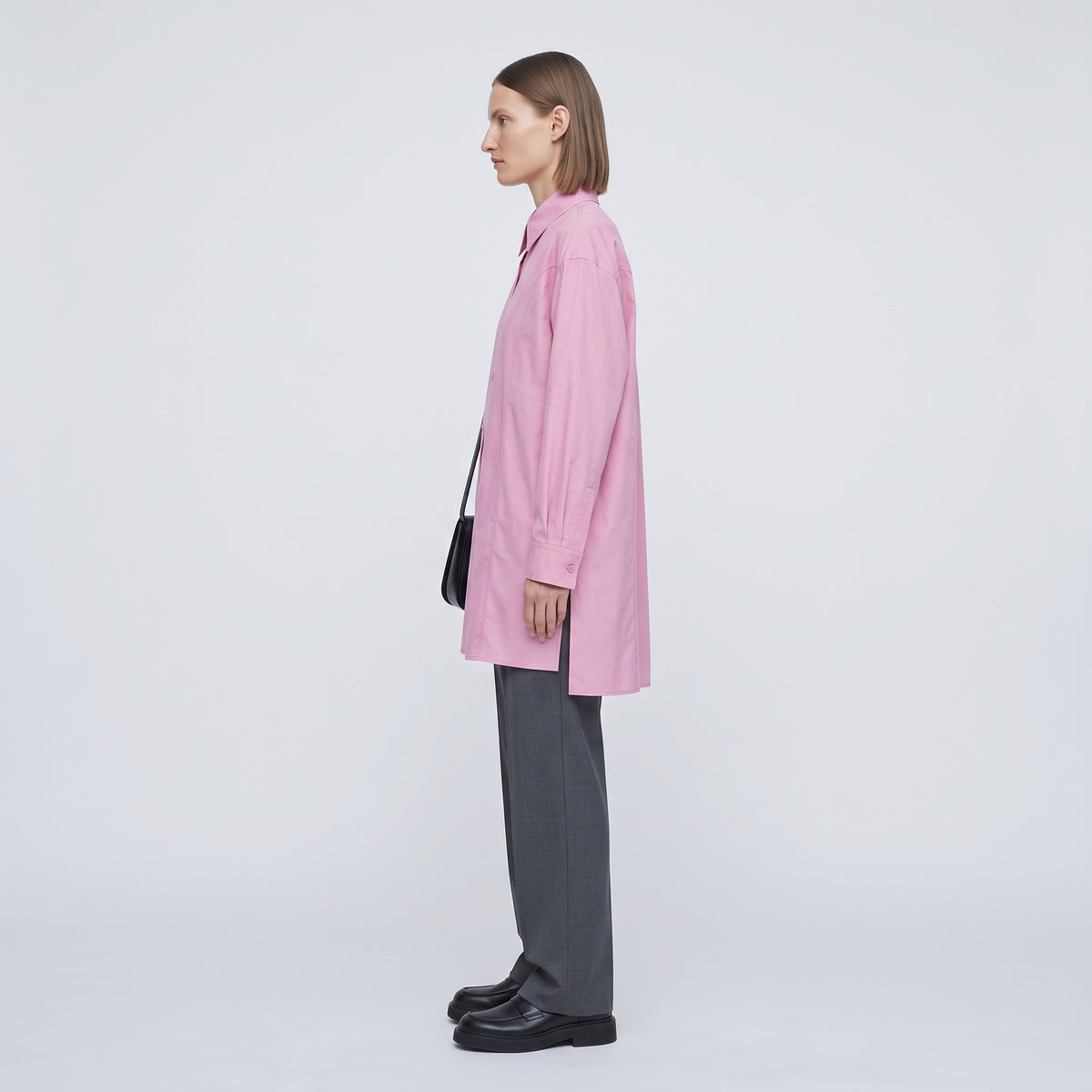 AKNVAS Rose Pink Paneled Cotton Shirt - view 4