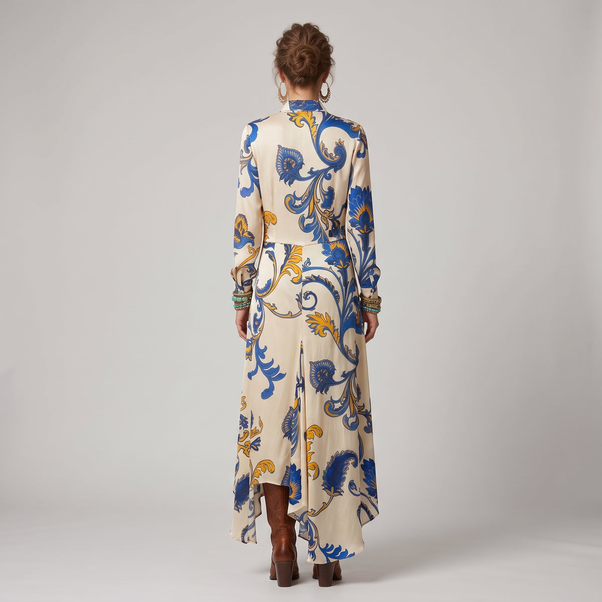 ETRO Baroque Asymmetric Shirt Dress - view 5