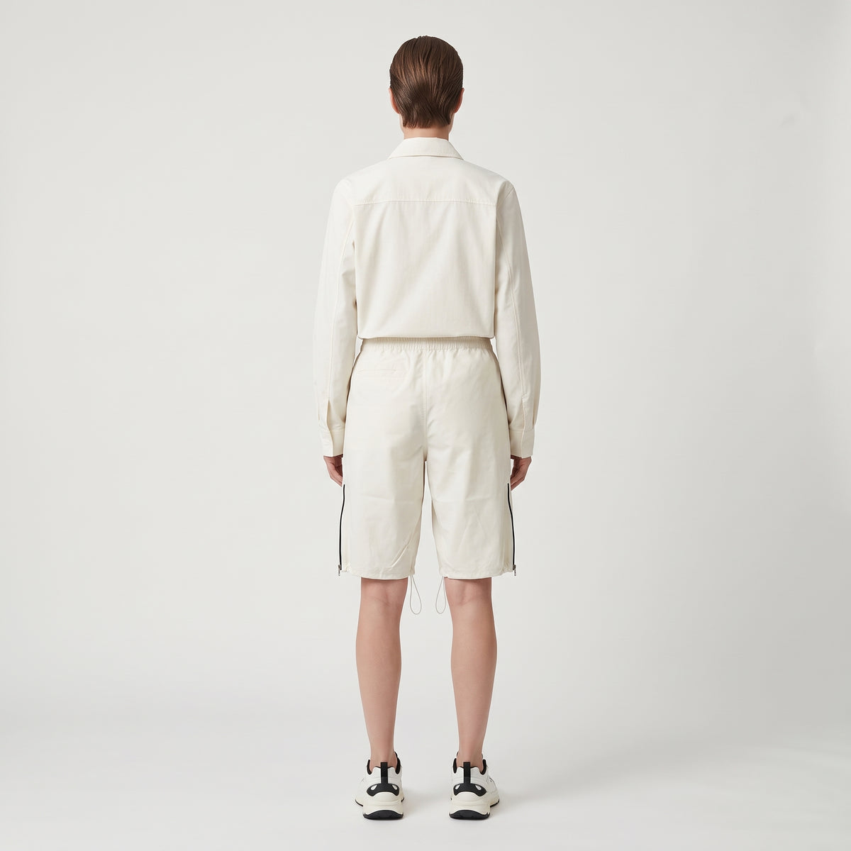OAMC Cream Technical Zipper Detail Shorts - view 5