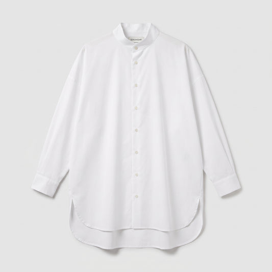Oversized Mandarin Collar Shirt