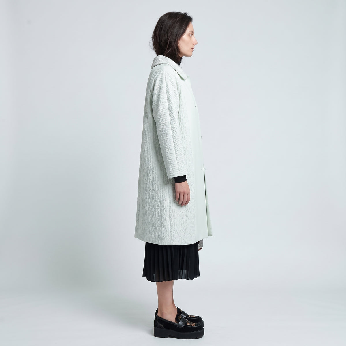 ANTONIO MARRAS Elegant Textured Panel Coat - view 4