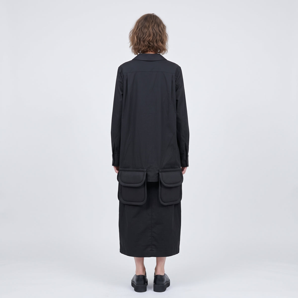 Peter Pan Collar Long Shirt