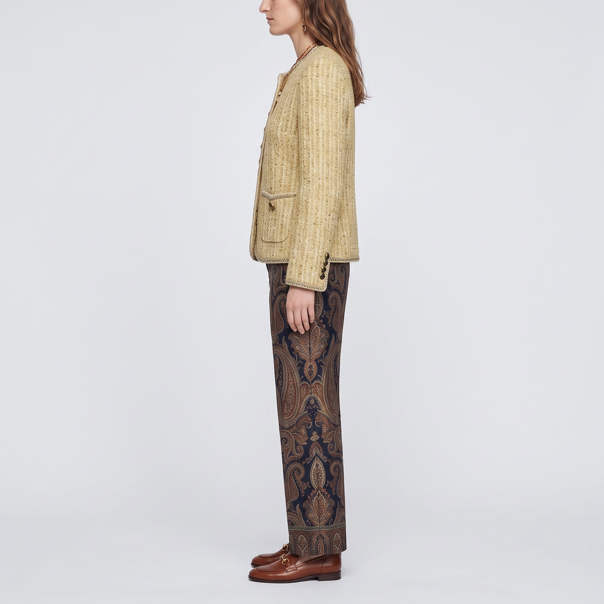 ETRO Textured Bouclé Tweed Jacket - view 4
