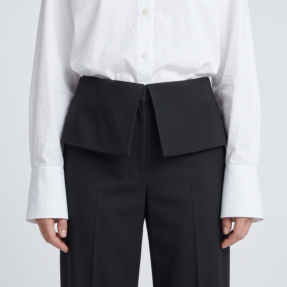 JIL SANDER Tailored Folded Waistband Trousers - view 2