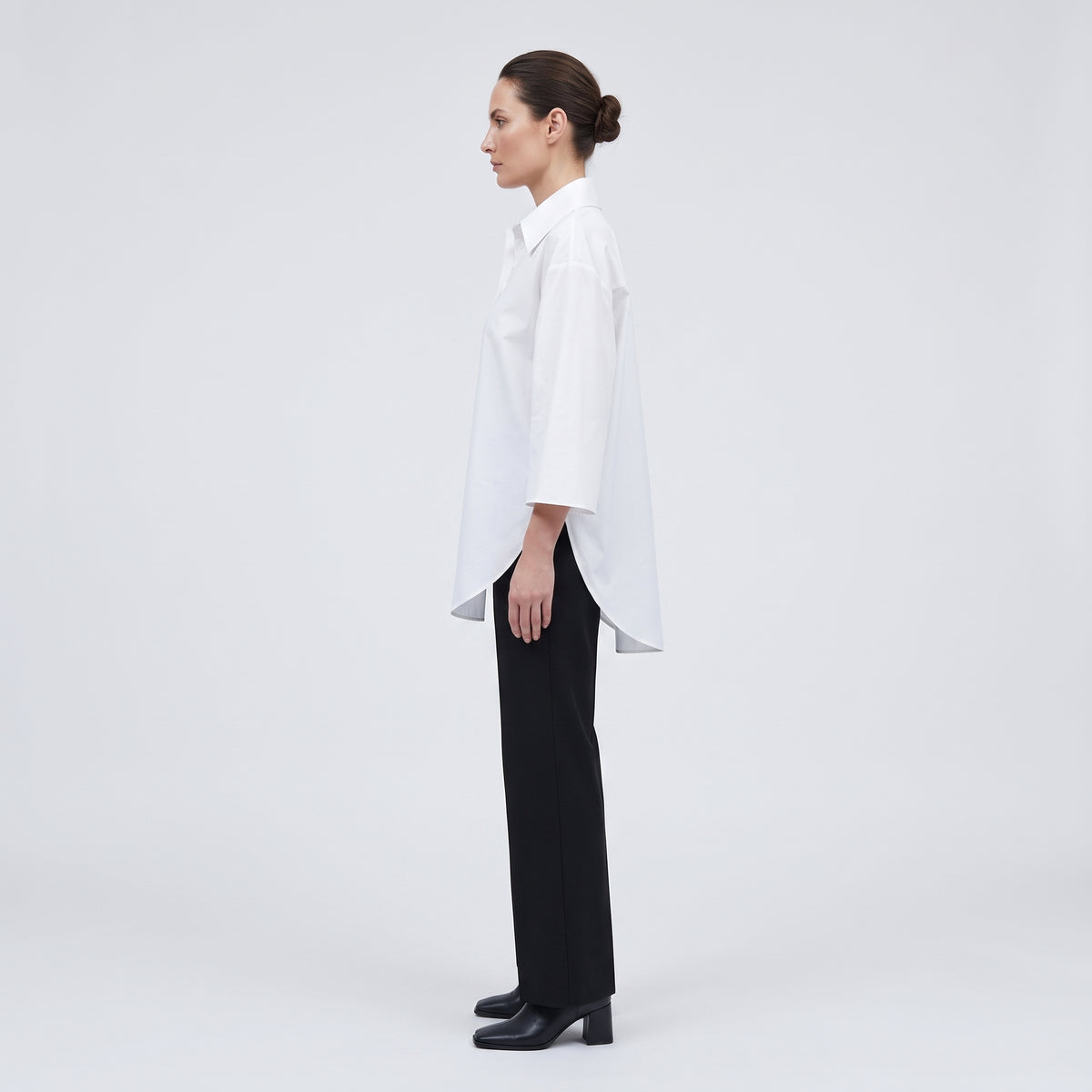 CALCATERRA Oversized White Cotton Shirt - view 5