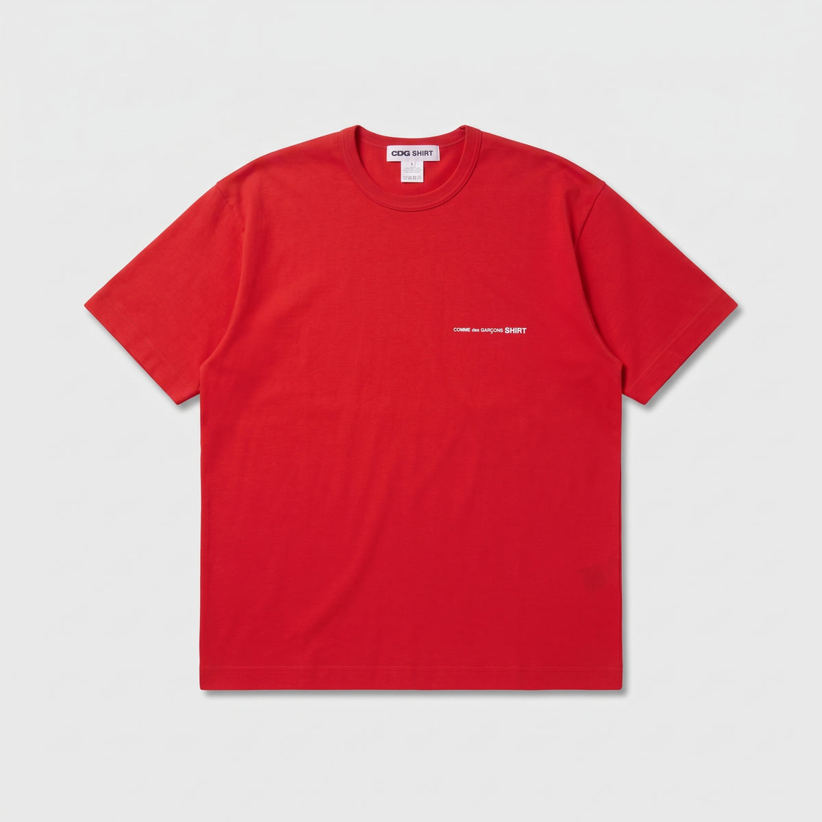 CDG SHIRT Classic Red Logo Tee