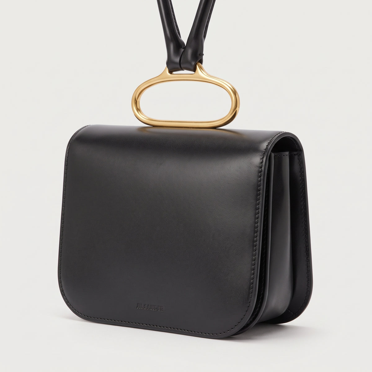 Sculptural Leather Loop Handbag