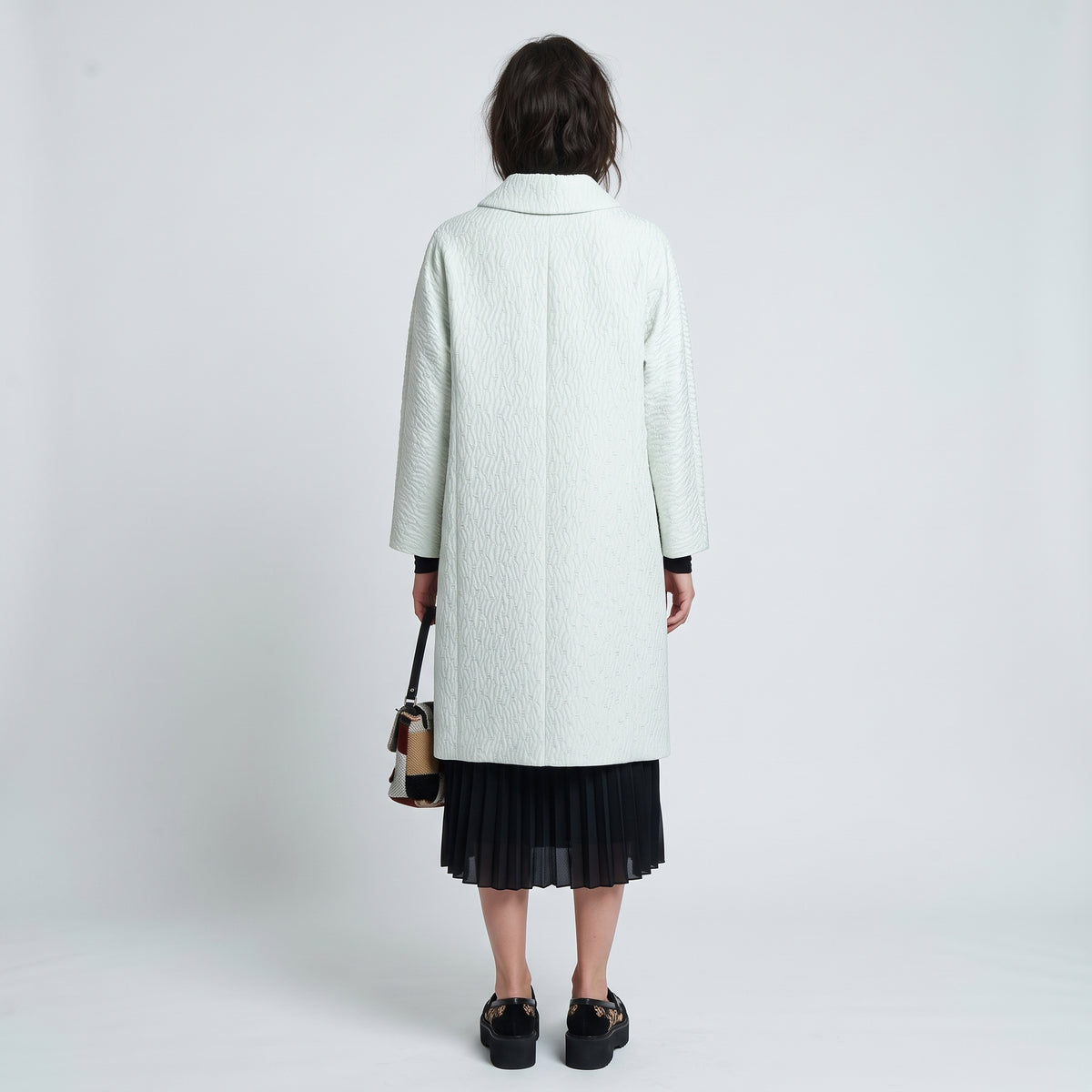 ANTONIO MARRAS Elegant Textured Panel Coat - view 5