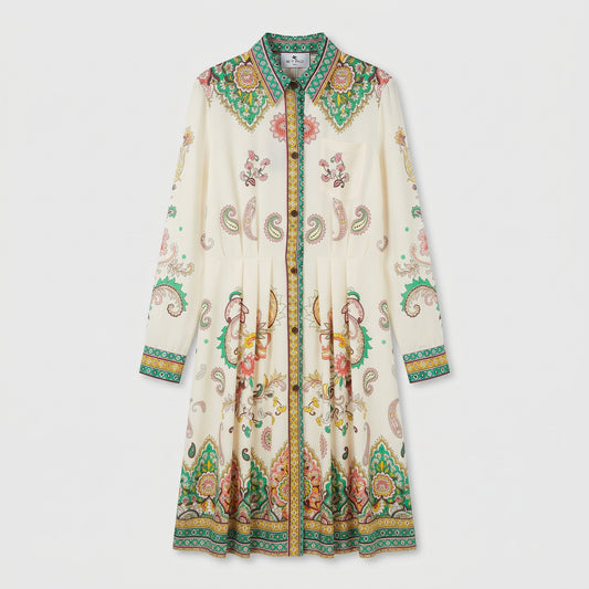 ETRO Paisley Printed Midi Shirt Dress