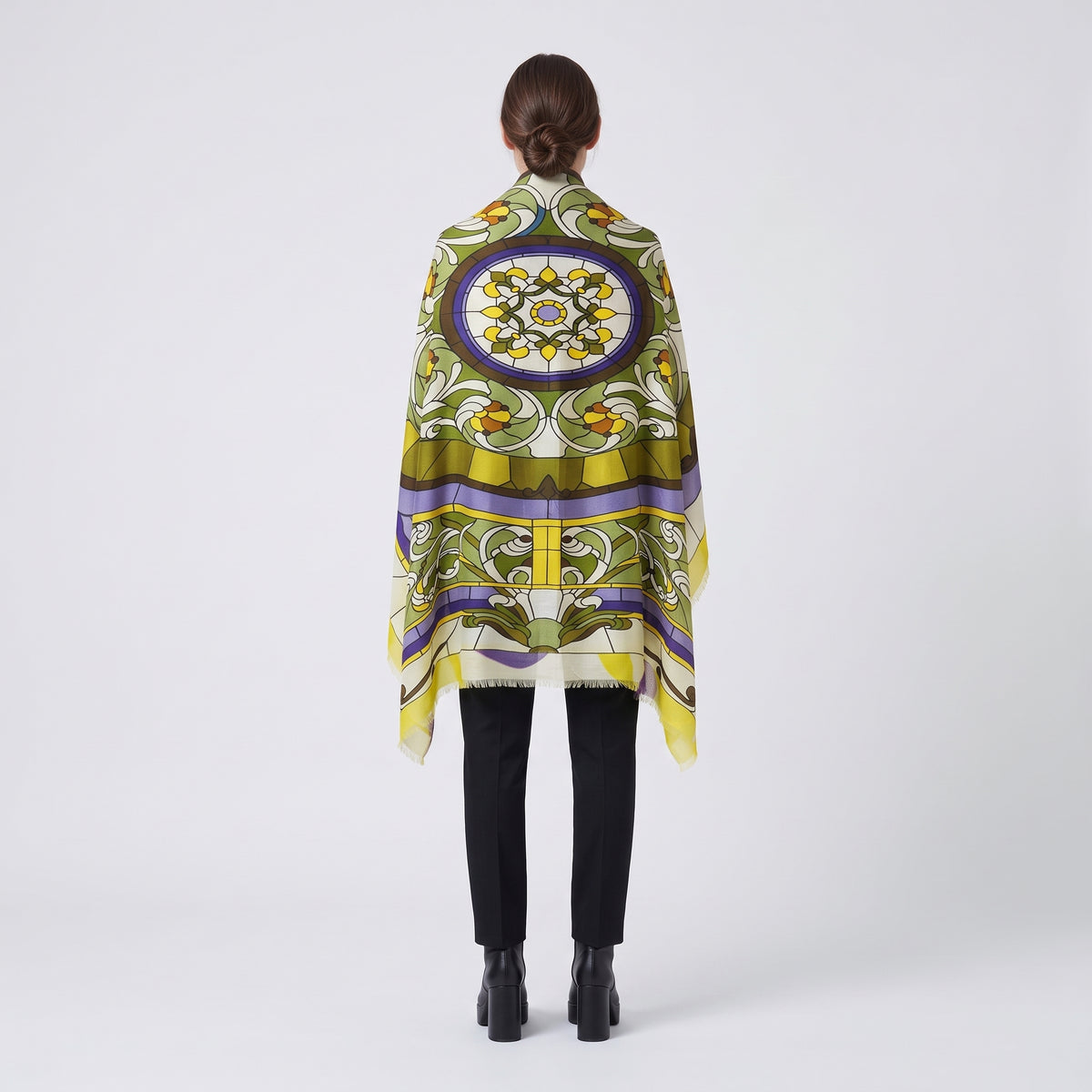 MAISON PASSAGE Stained Glass Printed Scarf - view 4