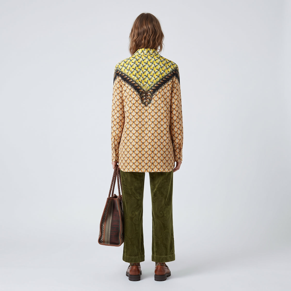 ETRO Multi-Patterned Long Sleeve Shirt - view 5