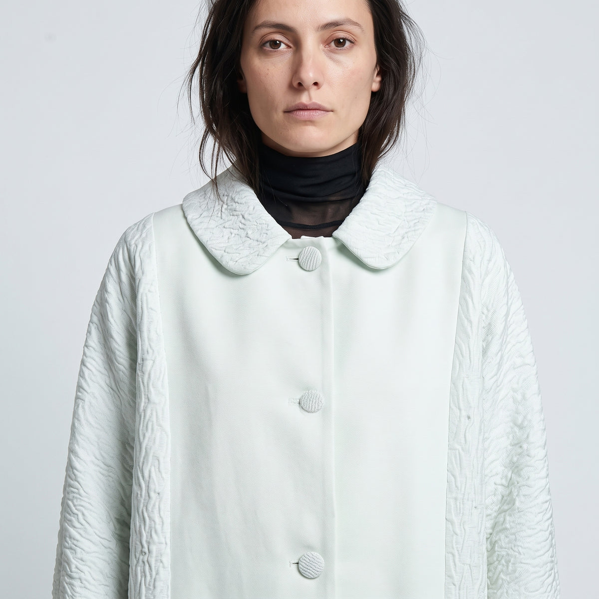 ANTONIO MARRAS Elegant Textured Panel Coat - view 2