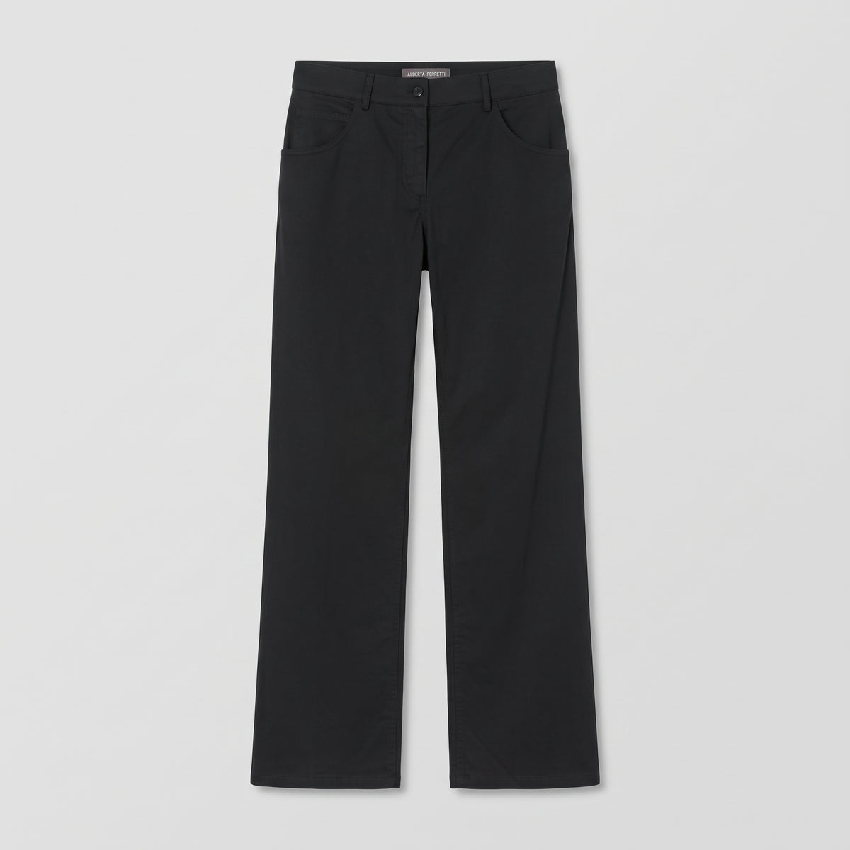 ALBERTA FERRETTI Tailored Straight Leg Black Trousers