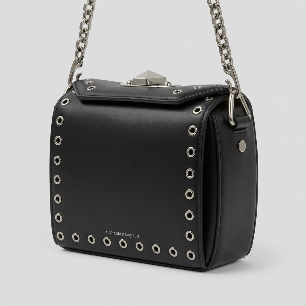ALEXANDER MCQUEEN Grommet Leather Shoulder Bag - view 2