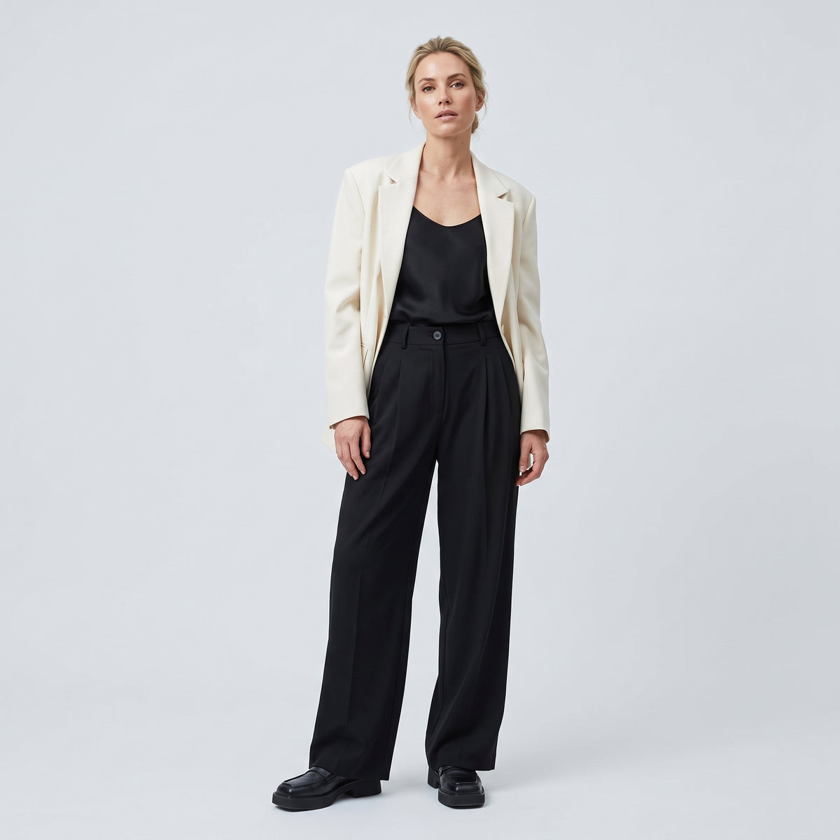 RODEBJER Wide Leg Pleated Trousers - view 3