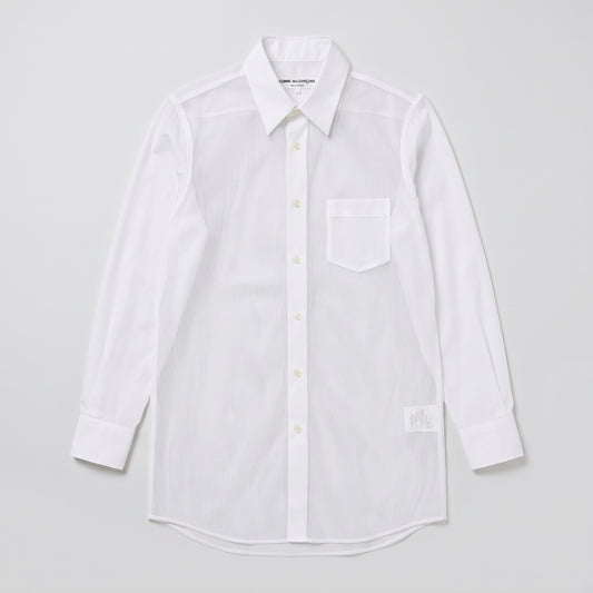 COMME DES GARCONS Sheer Mesh Paneled Shirt
