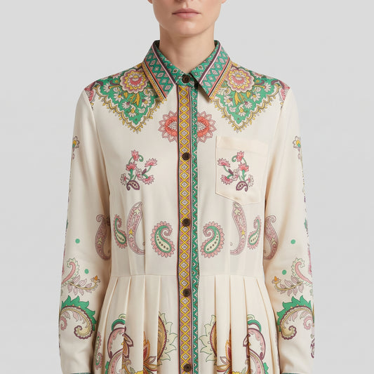 ETRO Paisley Printed Midi Shirt Dress - view 2