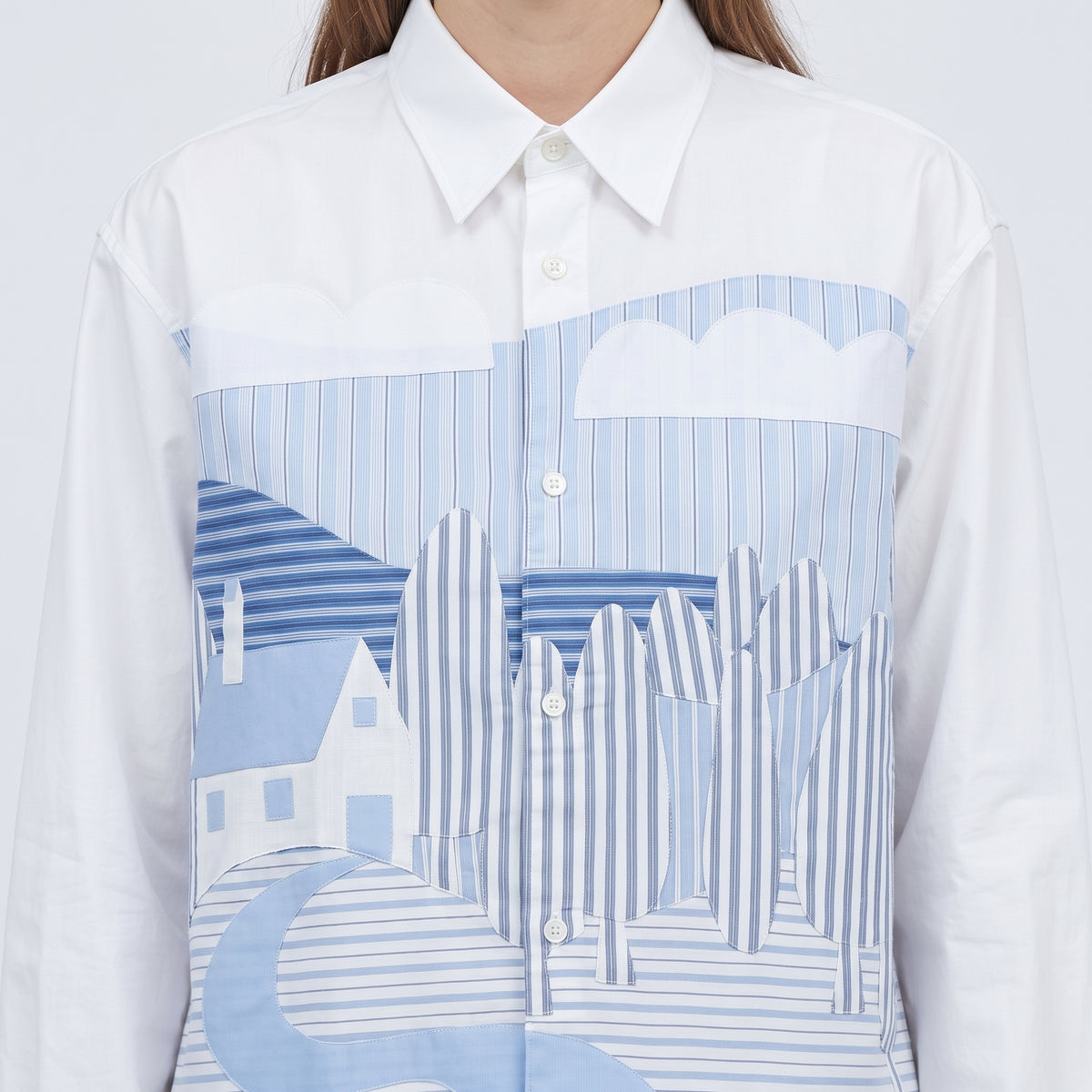 Landscape Patchwork Cotton Shirt