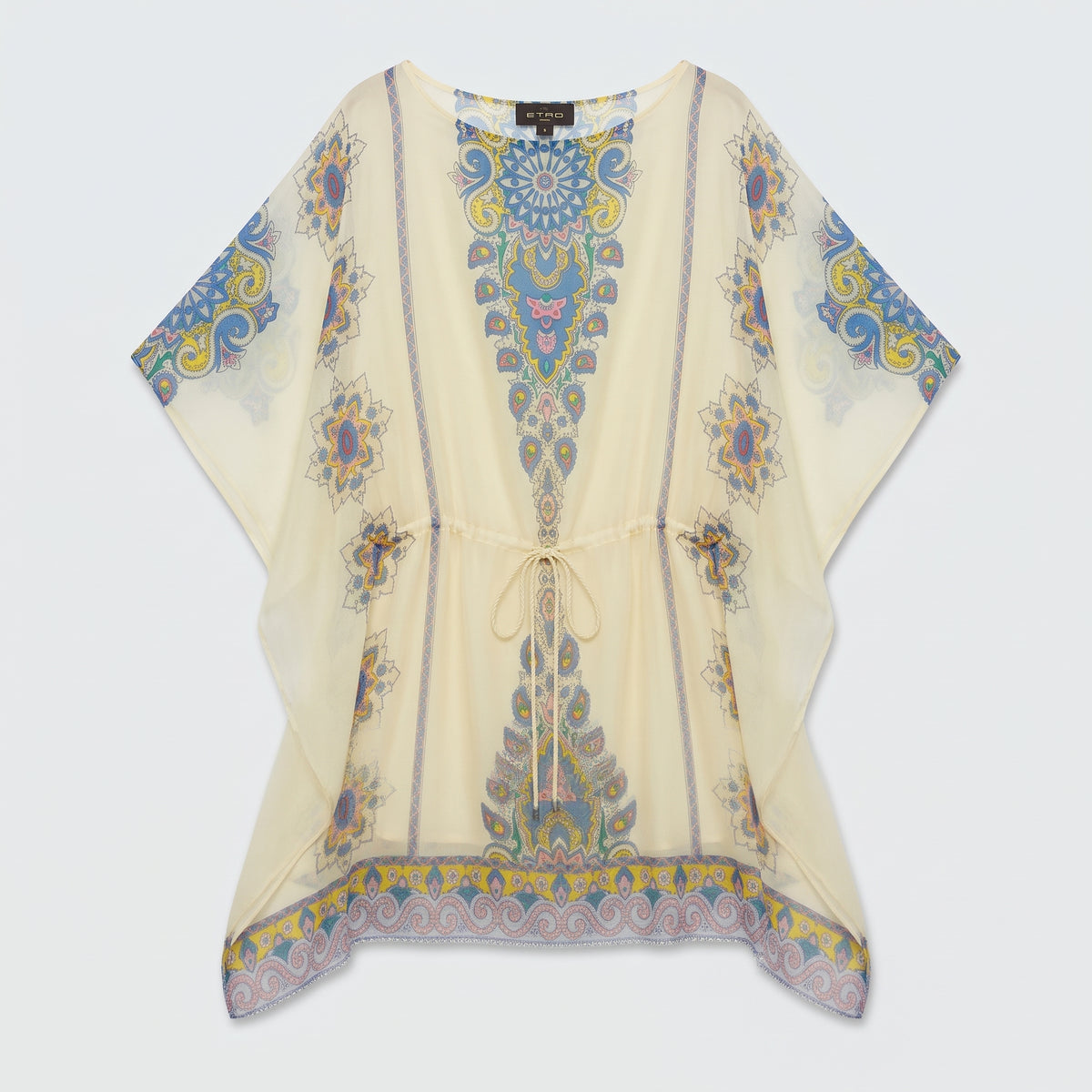 ETRO Printed Drawstring Kaftan Cover-Up