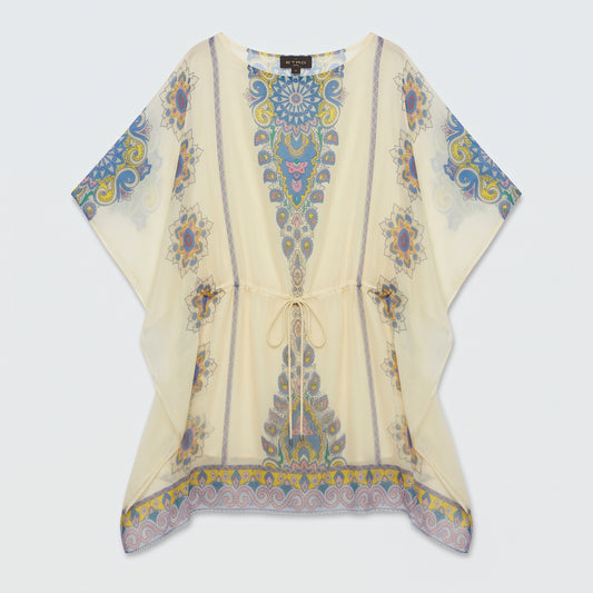 ETRO Printed Drawstring Kaftan Cover-Up