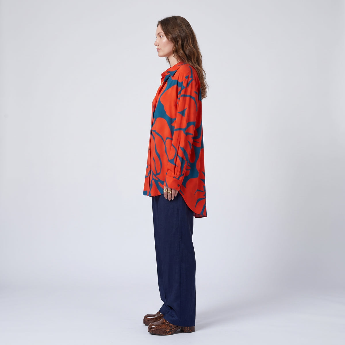 Vibrant Floral Button Down Shirt