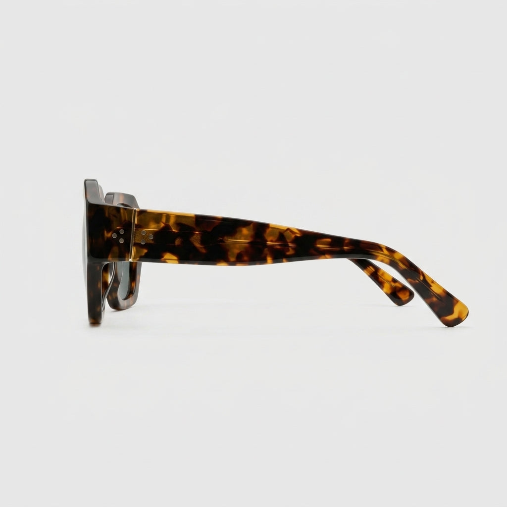 Oversized Tortoiseshell Square Sunglasses