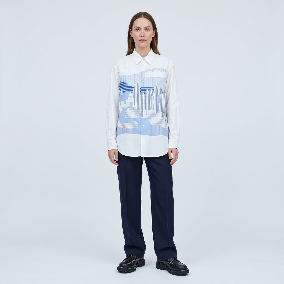 Landscape Patchwork Cotton Shirt