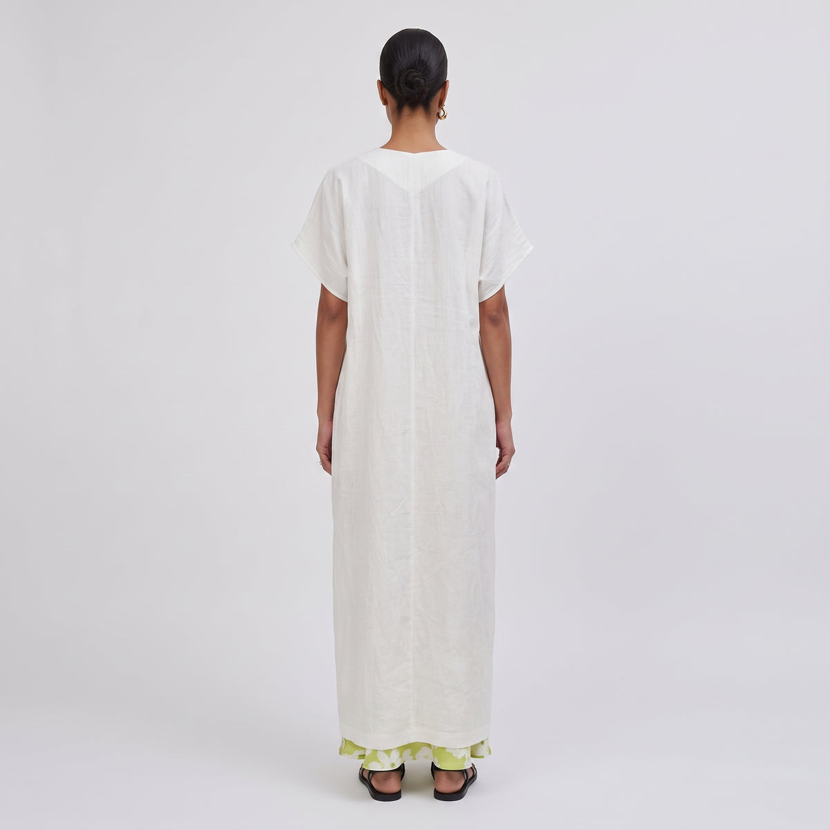 Kimberly Pleated Cotton Midi Dress
