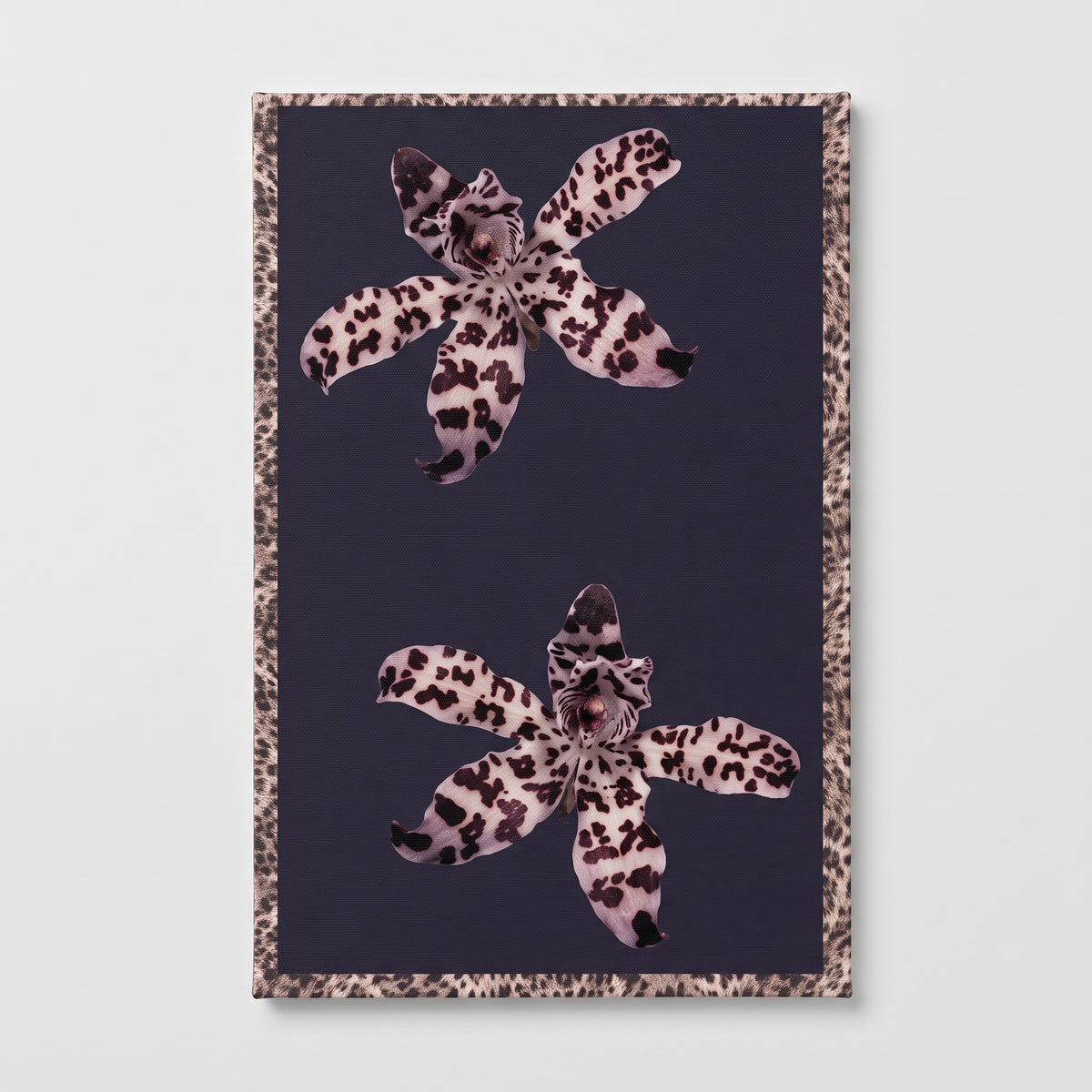 DRIES VAN NOTEN Floral Leopard Print Silk Scarf