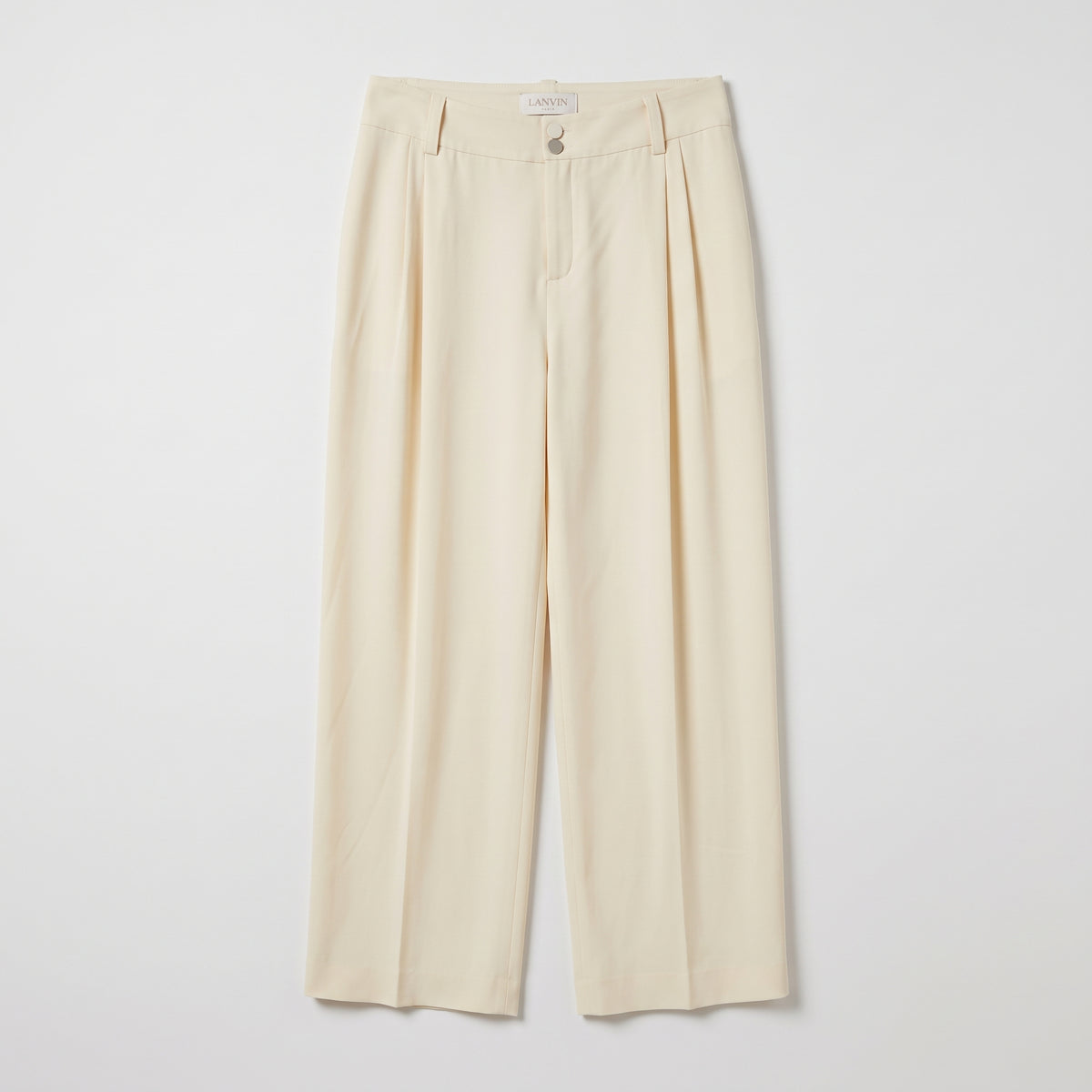 LANVIN Elegant Pleated Wide-Leg Trousers
