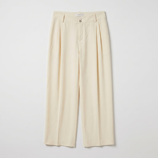 LANVIN Elegant Pleated Wide-Leg Trousers