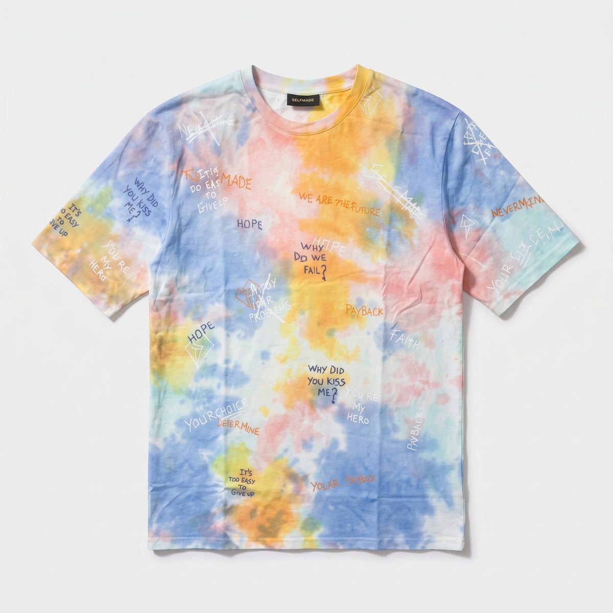 SELFMADE Tie-Dye Graphic Print T-Shirt