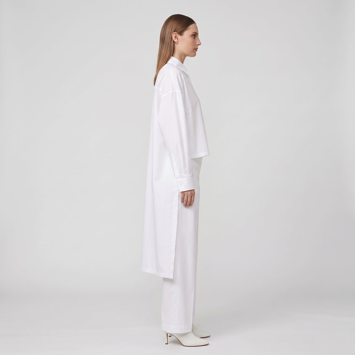 ALBERTA FERRETTI Layered White Cotton Shirt - view 5