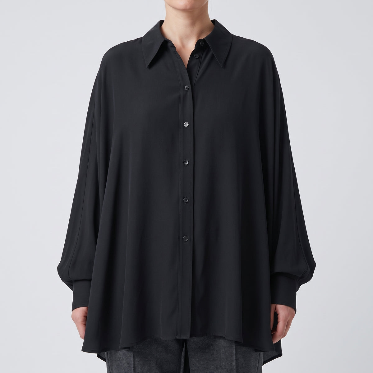 ACT N1 Oversized High-Low Drape Shirt - view 2