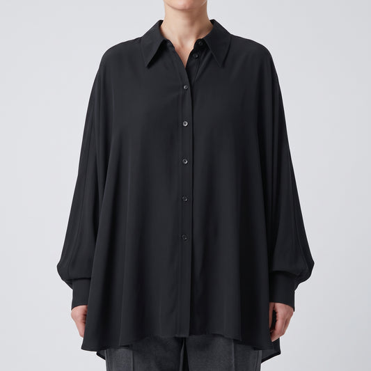 ACT N1 Oversized High-Low Drape Shirt - view 2