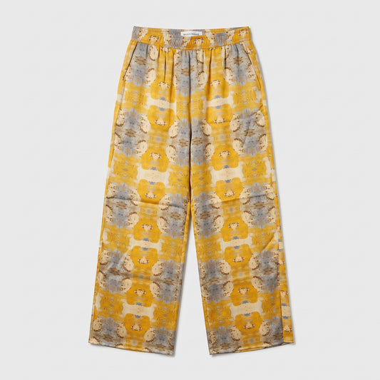 MAISON PASSAGE Orange Abstract Wide Leg Pants