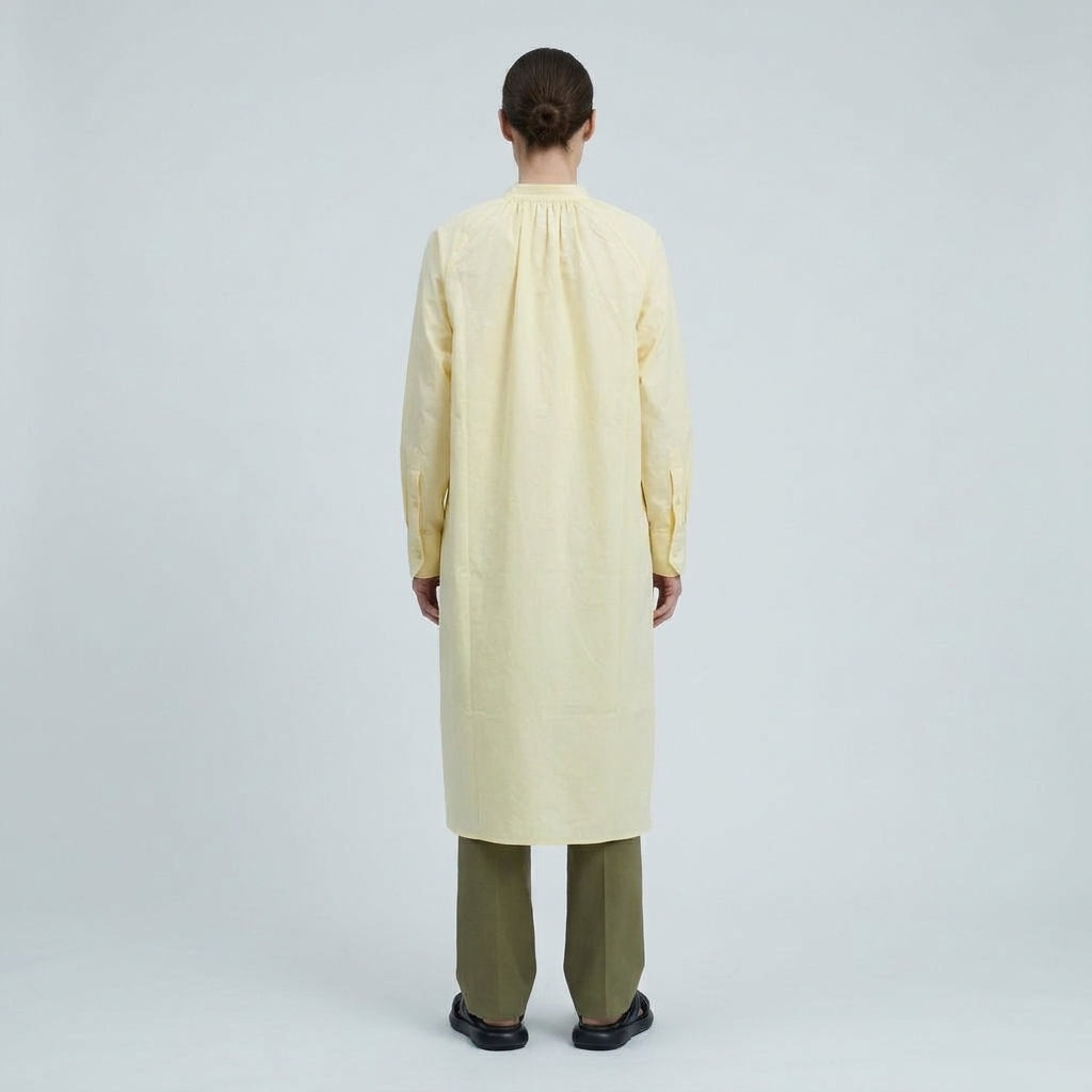 PLAN C Asymmetric High Low Shirt Dress - view 4