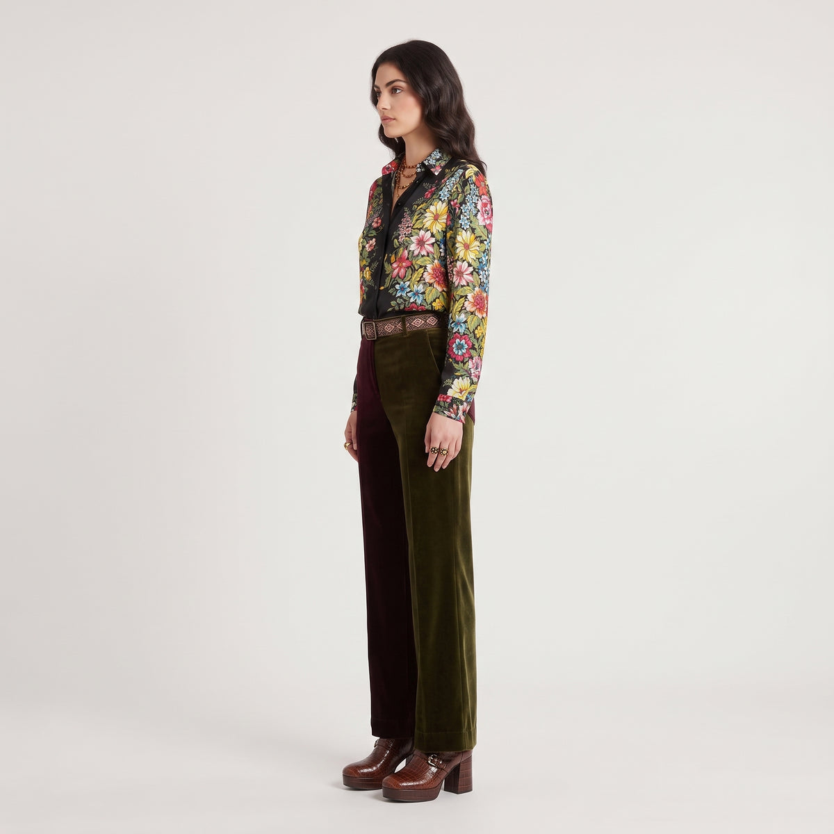 ETRO Vibrant Floral Button-Down Shirt - view 4