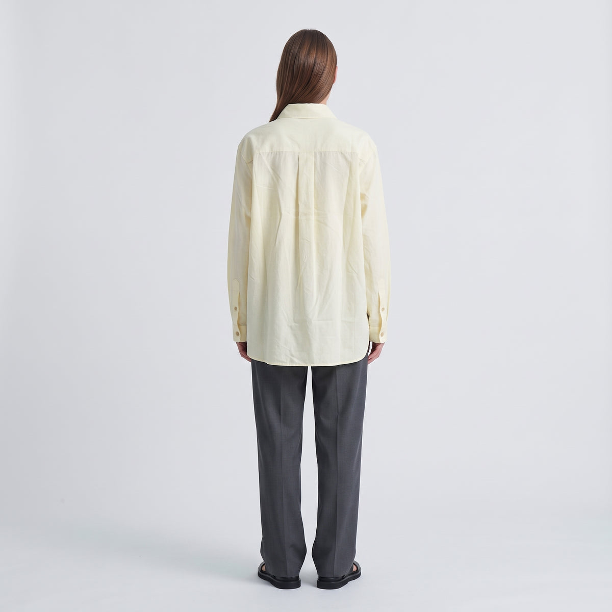 LE17SEPTEMBRE HOMME Pale Yellow Cotton Utility Shirt - view 5