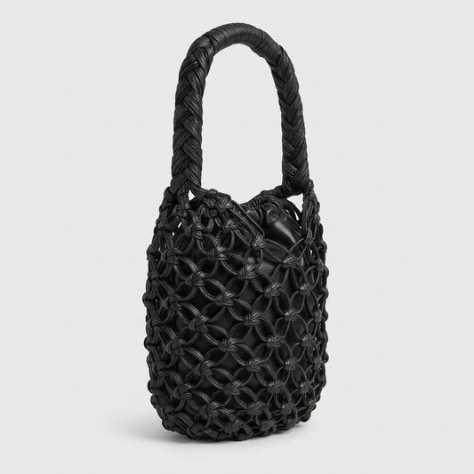 Woven Knot Cage Handbag