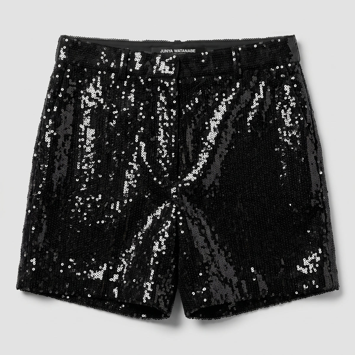 JUNYA WATANABE Black Sequined Tailored Shorts